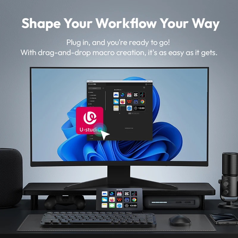 AliExpress Original Ulanzi D200 Stream Deck With 13 Customizable LCD Keys Drag-and-Drop Ideal For Live Streaming And Content Creation, view 4
