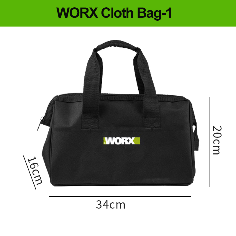 AliExpress Original WORX Power Tool Storage Cloth Bag Portable Tool Bag Accessory Cloth Bag Waist Pack Oxford Cloth Handbag for Electrician, view 4