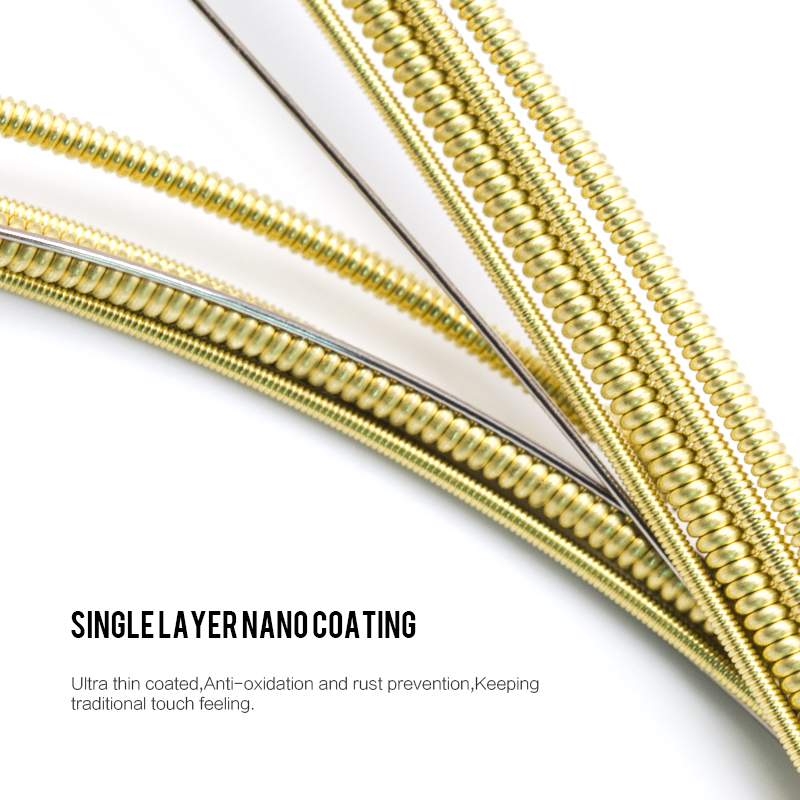 AliExpress Orphee Acoustic Guitar String 6Pcs/Set Hexagonal Core Full Bright Tone Folk Guitar String TX620 TX630 TX640 Guitar Accessories, view 4