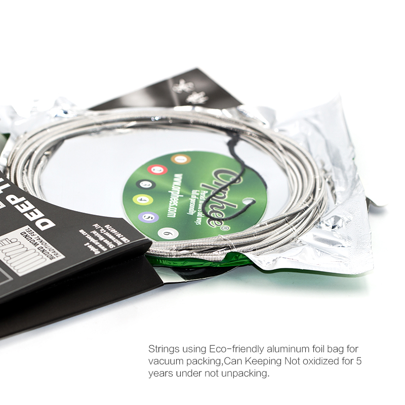 AliExpress Orphee QB Bass Guitar Strings Normal Light Nickel Alloy Hexagonal Core Nano Coated Electric Bass Guitar Parts & Accessories, view 4