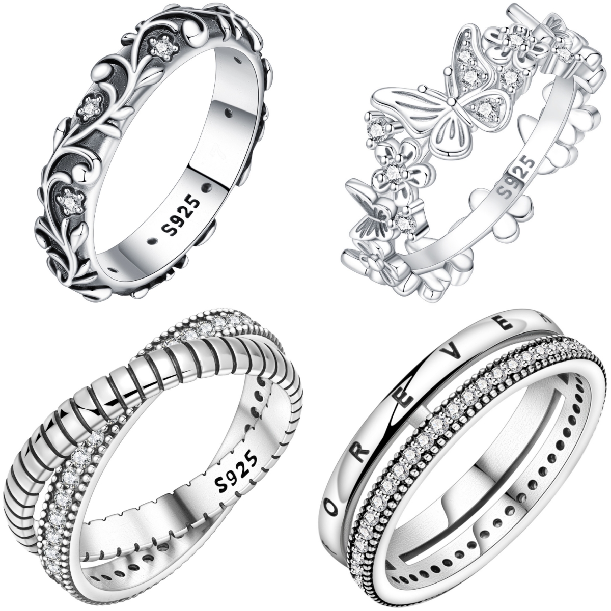 AliExpress Orstarry S925 Silver Vintage Pattern Closed Ring