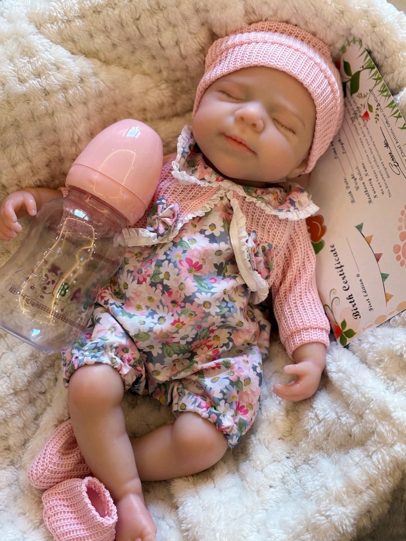 AliExpress OtardDolls 13 Inch Pascale Soft Silicone Girl Bebe Newborn Baby реборн For Birthday Gifts Handmade Newborn Baby Doll, view 4