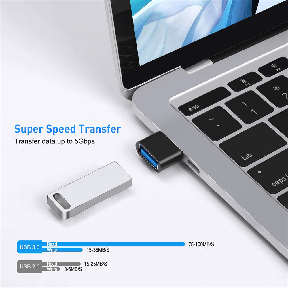 AliExpress USB-C Female to USB-A Male 3.0 OTG Adapter, view 4