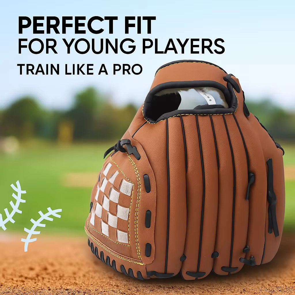 AliExpress Outdoor Camping Sport Baseball Gloves Softball Practice Equipment Size 9.5/10.5 Left Hand For Kids/Adults Man Woman Training, view 2