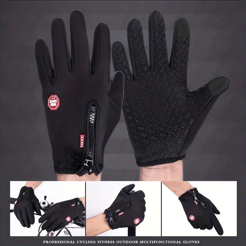 AliExpress Outdoor Cycling Gloves, Bicycles for Warmth and Anti Slip in Autumn and Winter, view 3