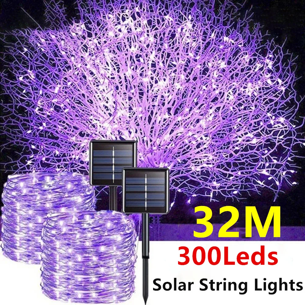 AliExpress Solar LED Copper Wire Outdoor Fairy Lights, view 2