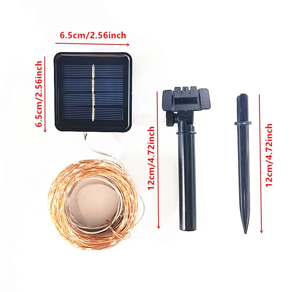 AliExpress Solar LED Copper Wire Outdoor Fairy Lights, view 5