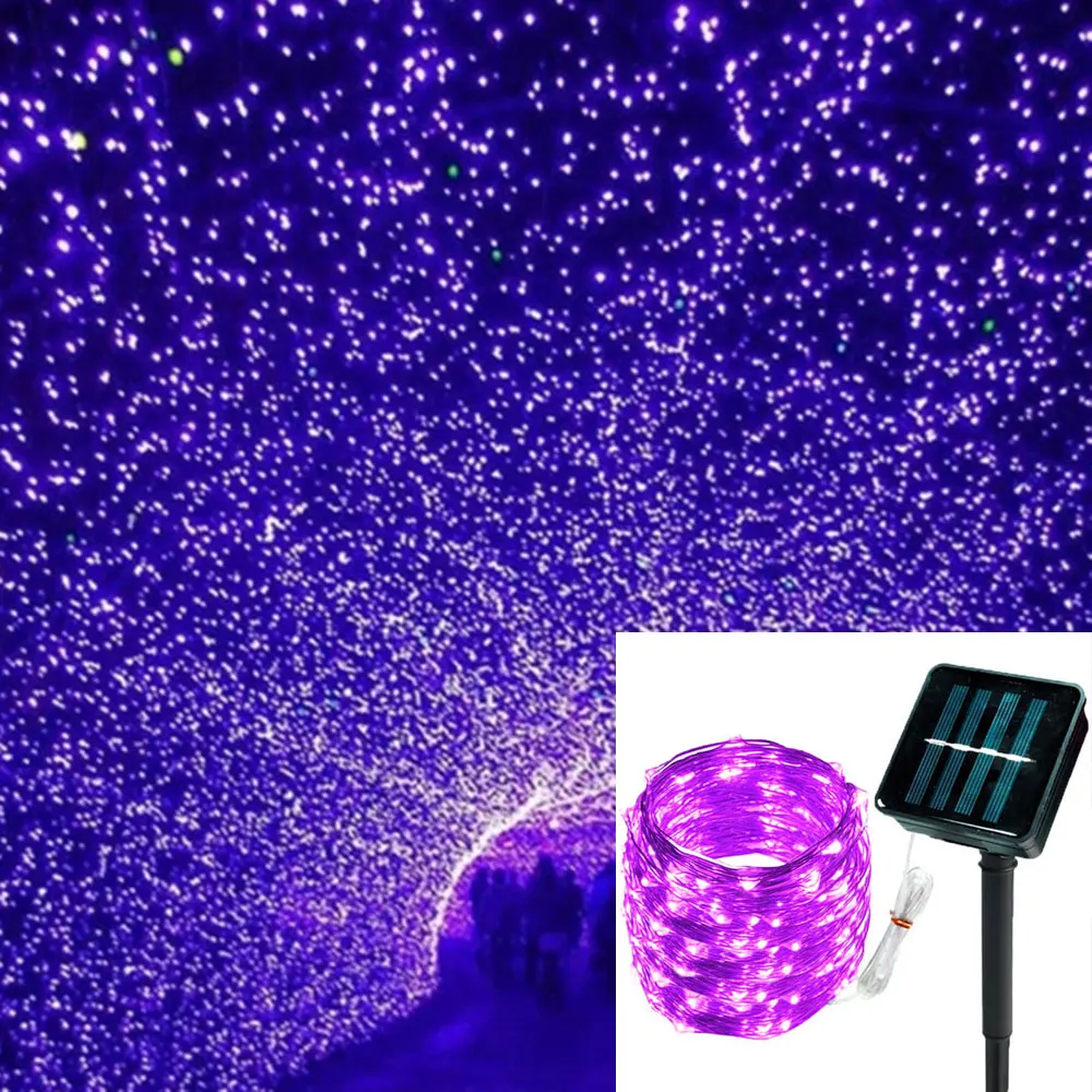 AliExpress Solar LED Copper Wire Outdoor Fairy Lights, view 6