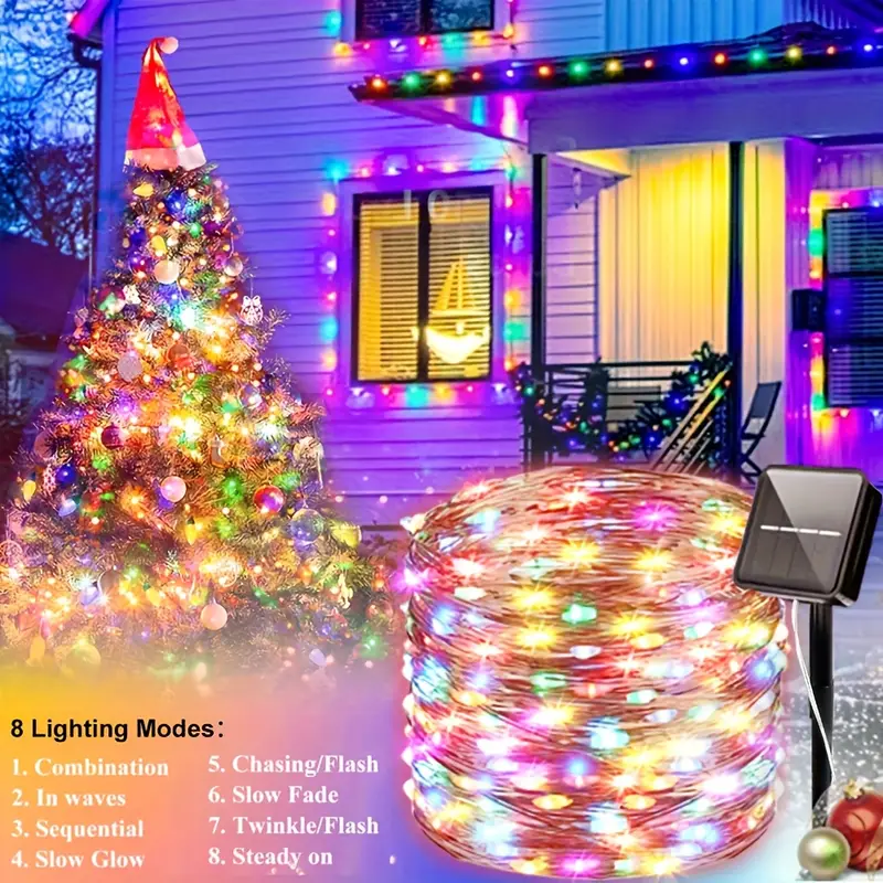 AliExpress Solar LED Outdoor Fairy Lights with 8 Modes, view 4