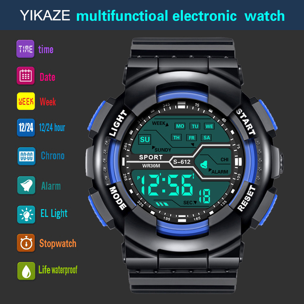 AliExpress Men's Large-Screen LED Digital Sports Watch, view 4