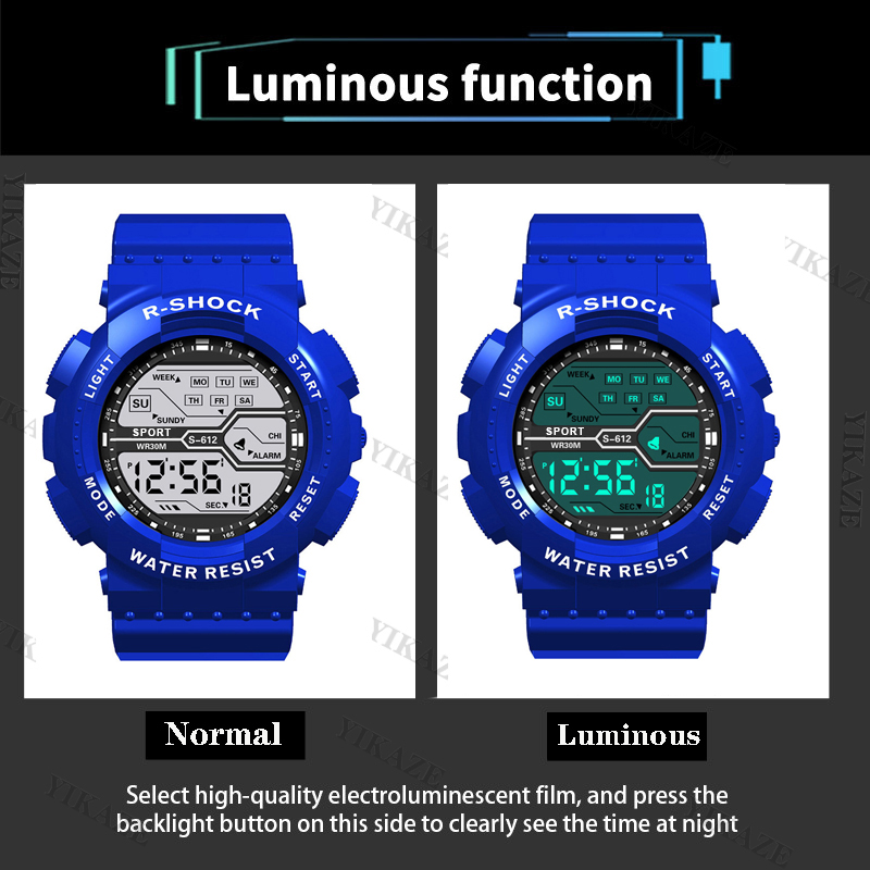 AliExpress Men's Large-Screen LED Digital Sports Watch, view 5