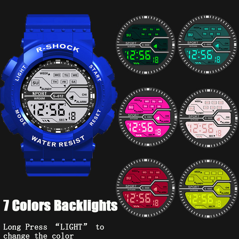 AliExpress Men's Large-Screen LED Digital Sports Watch, view 6