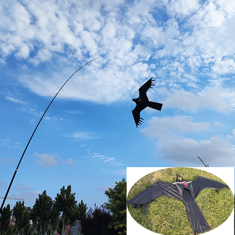 AliExpress Outdoor Toys 47 Inch Bird Scaring Eagle Kite Without Rod Good Flying For Garden/Orchard/ Farm
