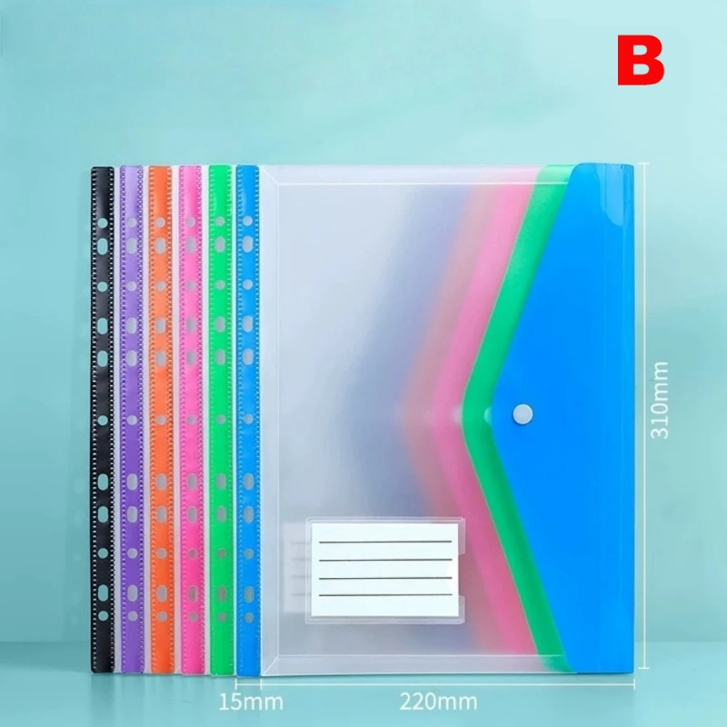 AliExpress 6-Pack A4 Plastic Binder Covers with 11 Holes, view 3