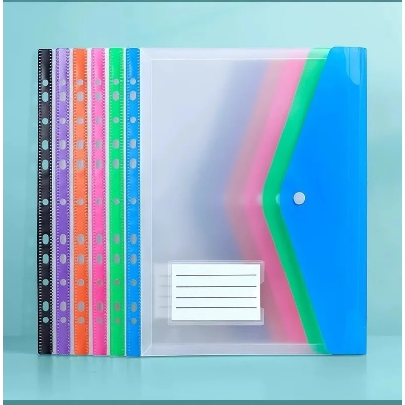 AliExpress 6-Pack A4 Plastic Binder Covers with 11 Holes, view 4