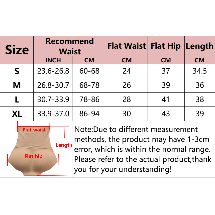 AliExpress Padded Butt Lifter Underwear Body Shaper Women's Panties Butt Enhancer Push Up Panty High Waist Tummy Control Shorts, view 6