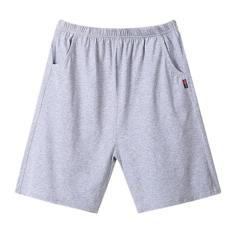 AliExpress Pajama Pants Men Shorts Combed Cotton Casual Summer Home Sports Loose Cropped Pants Plus Size Solid Color Student Sleeping Pants, view 4