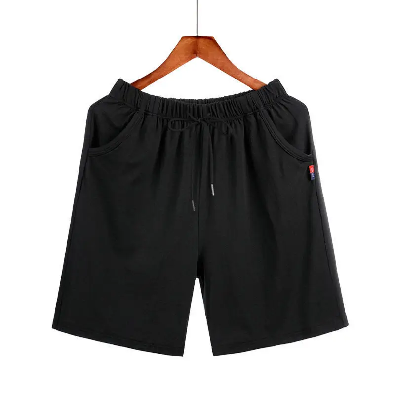 AliExpress Pajama Pants Men Shorts Combed Cotton Casual Summer Home Sports Loose Cropped Pants Plus Size Solid Color Student Sleeping Pants, view 5