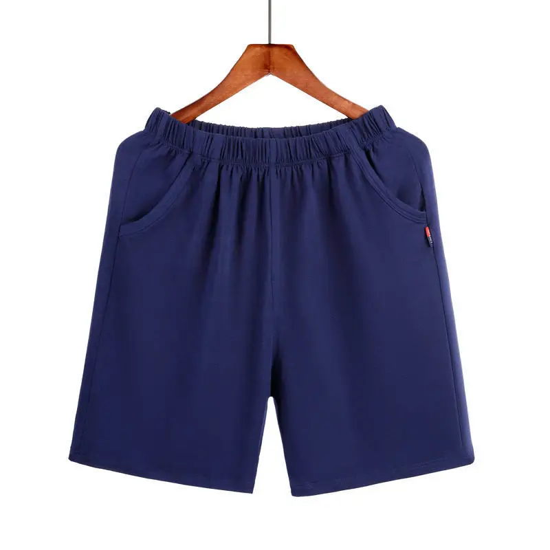 AliExpress Pajama Pants Men Shorts Combed Cotton Casual Summer Home Sports Loose Cropped Pants Plus Size Solid Color Student Sleeping Pants, view 6