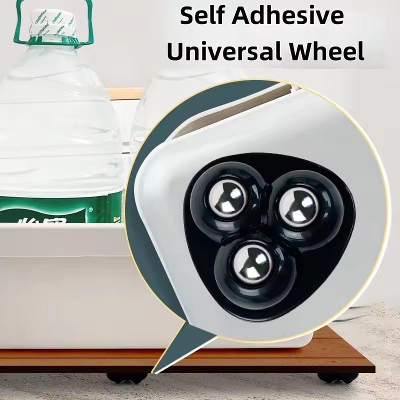 AliExpress Paste Universal Wheel No Noise Self Adhesive Universal Pulley Rotating Wheels for Trash Can Bottom Kitchen Small Appliances, view 2