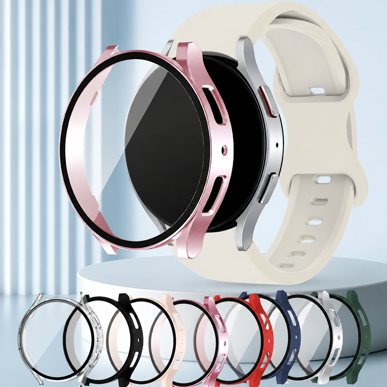 AliExpress Case with Tempered Glass for Galaxy Watch (40/44 mm)