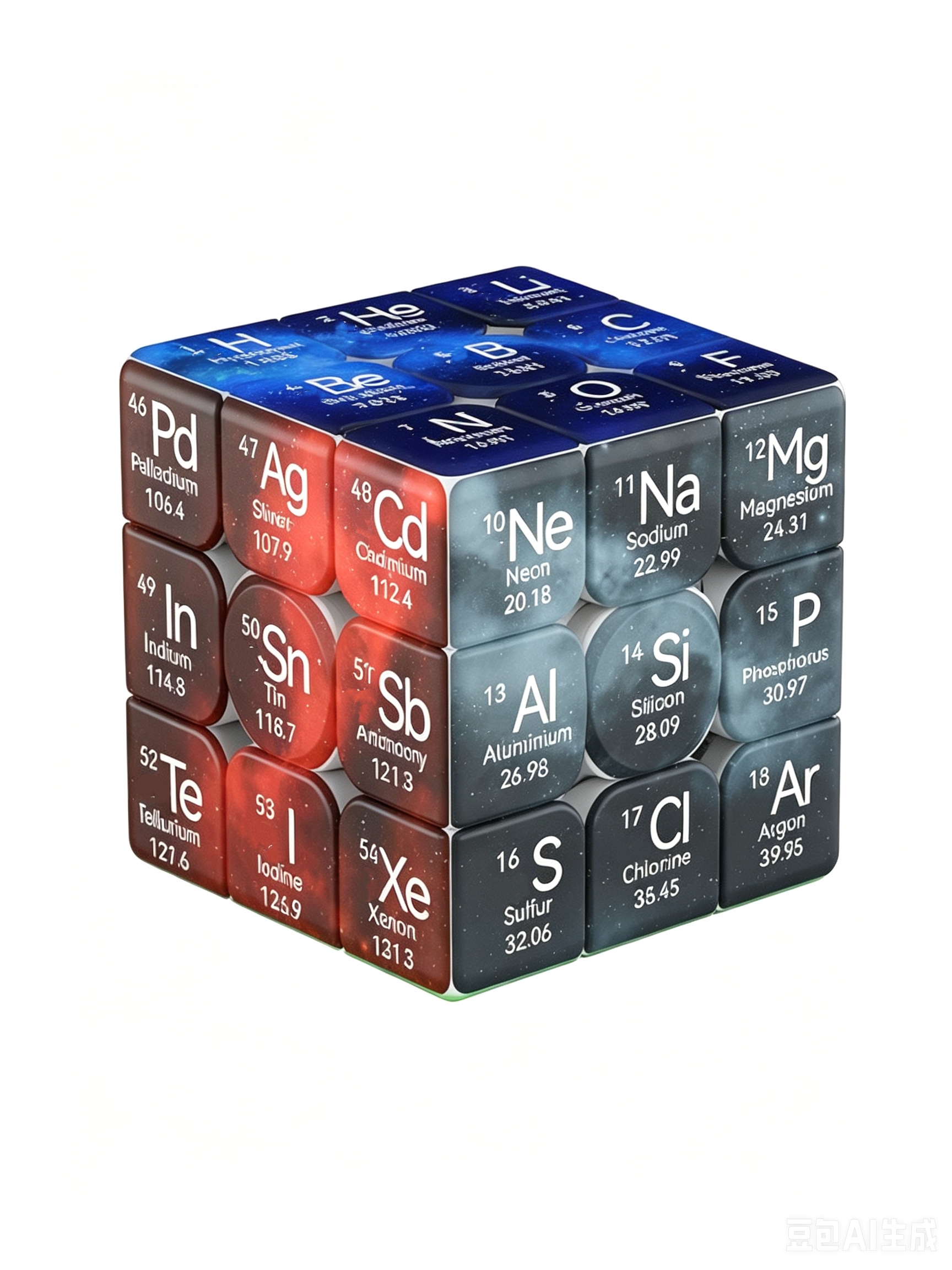 AliExpress Periodic Table 3x3 Educational Puzzle Magic Cube Smooth Anti-Scatter Desktop Logical Speed Fidget Ornament