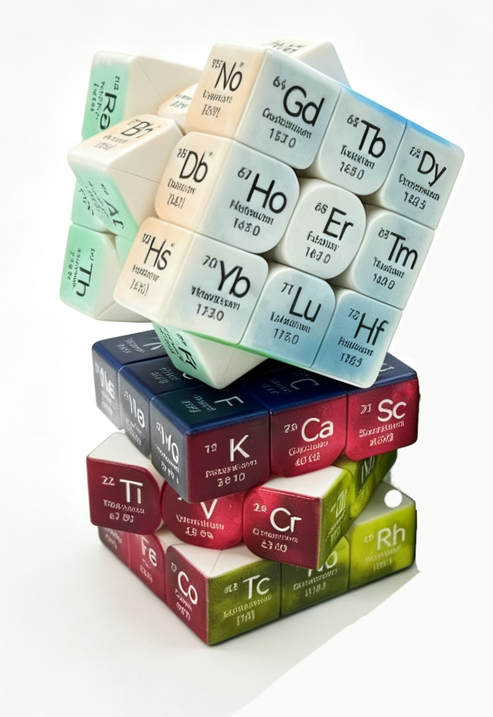 AliExpress Periodic Table 3x3 Educational Puzzle Magic Cube Smooth Anti-Scatter Desktop Logical Speed Fidget Ornament, view 3