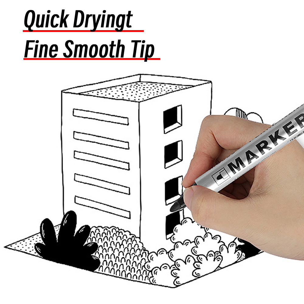 AliExpress Waterproof Black Permanent Paint Marker, view 6