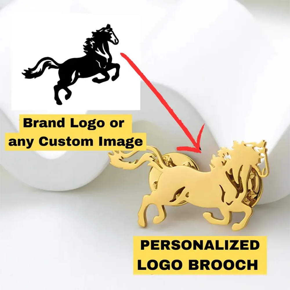 AliExpress Custom Logo Stainless Steel Lapel Pin