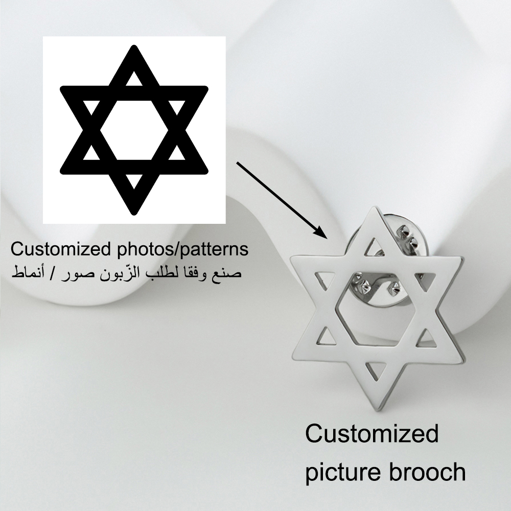AliExpress Custom Logo Stainless Steel Lapel Pin, view 6