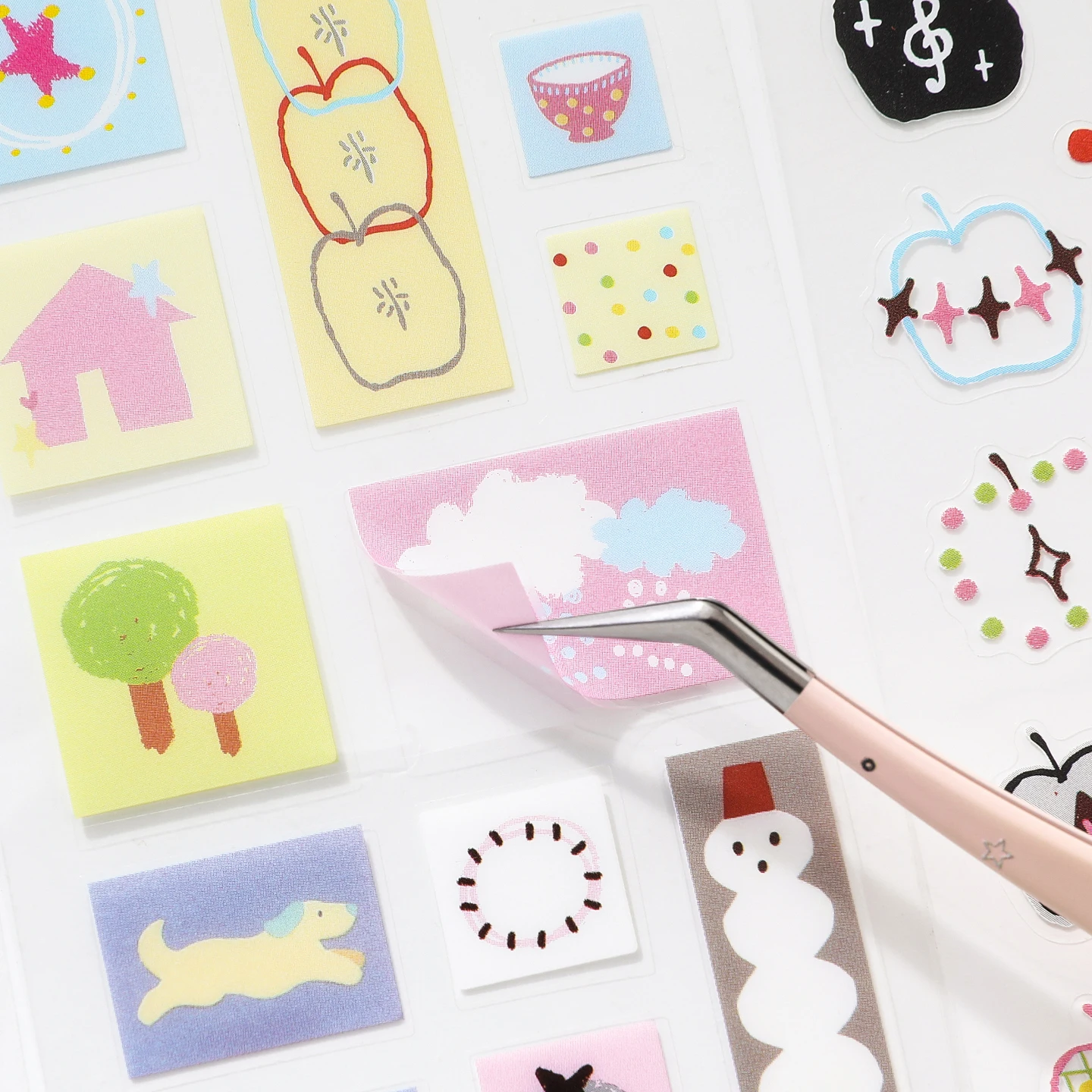 AliExpress PET Sticker Book Die Cut 20 Sheets Kawaii Aesthetic DIY Scrapbooking Decorative Label Journal Stationery, view 5