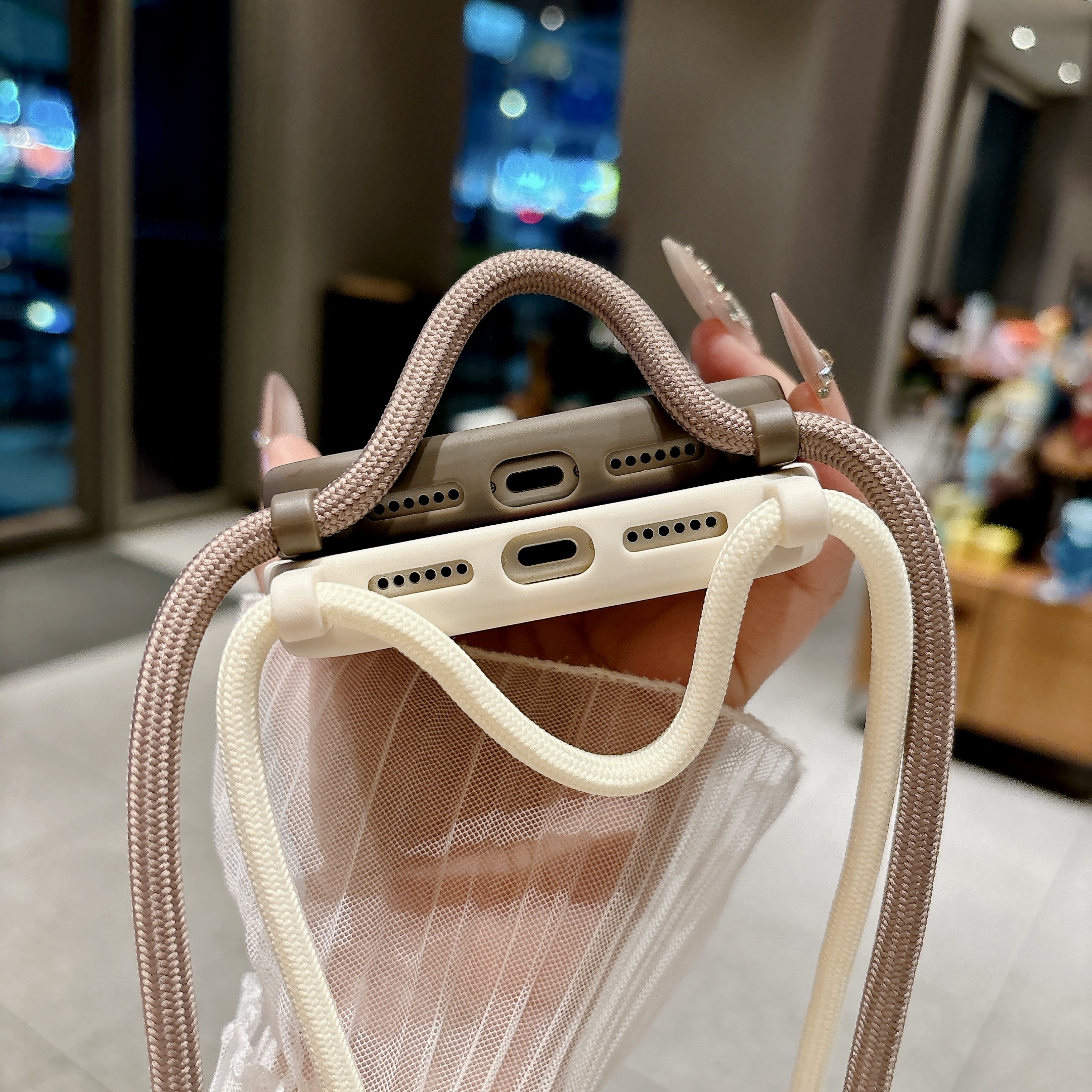 AliExpress Crossbody iPhone Case with Adjustable Lanyard, view 4