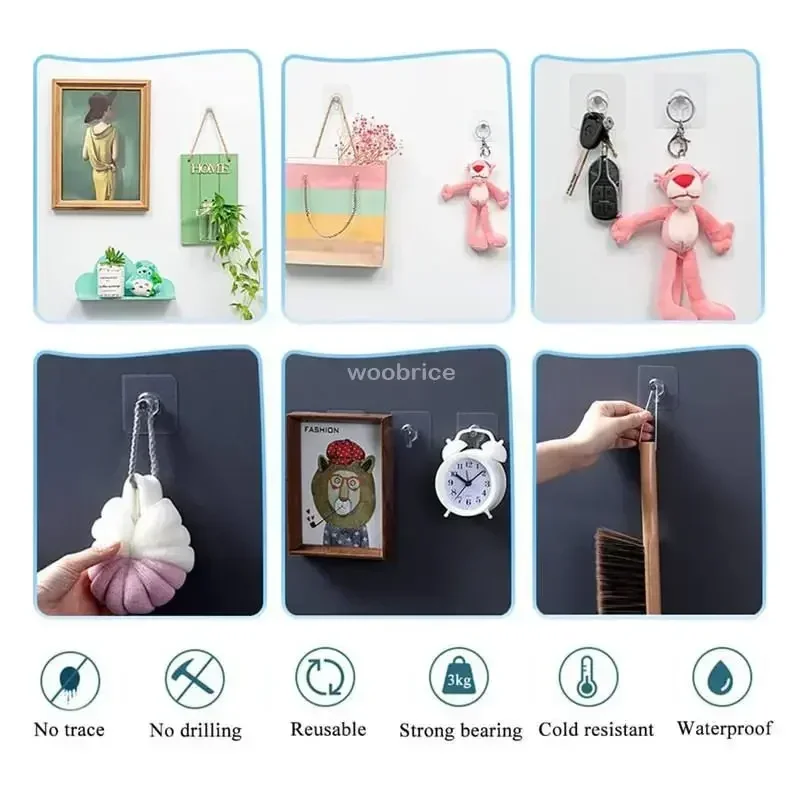 AliExpress Self-Adhesive Door and Wall Hooks Organizer, view 6