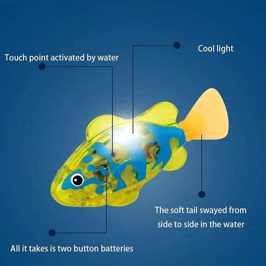 AliExpress Photosensitive Swimming Clownfish, Realistic Electric Pet Robotic Fish, Aquarium Decoration, Cat Teasing Robotic Fish, Sea Fishi, view 3