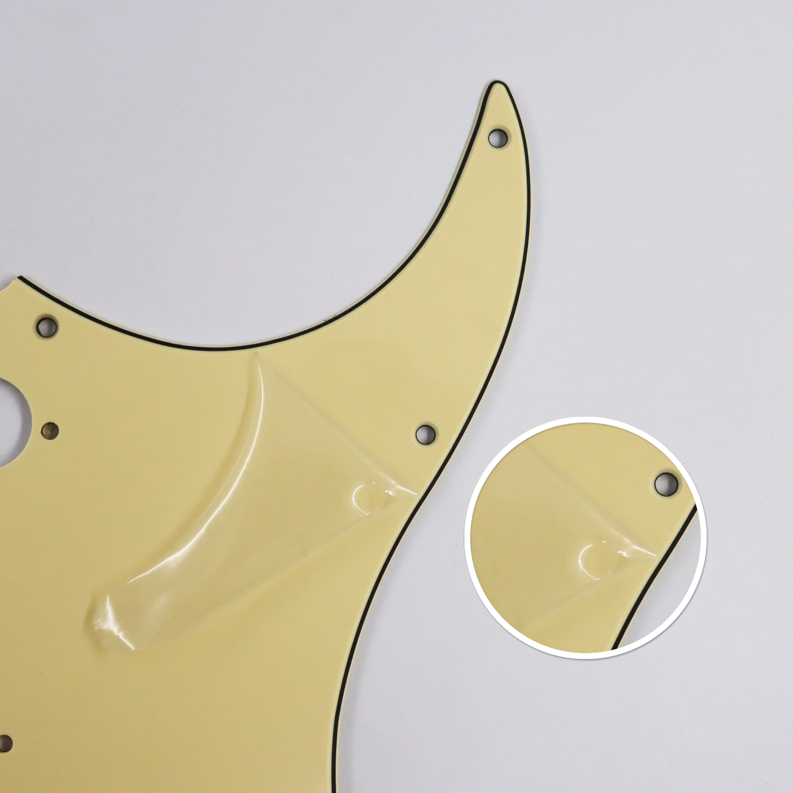 AliExpress Phrilam SSS 11-Hole Strat Pickguard, 3-Ply Scratch Plate with Aluminum Foil Shielding - Fits American/Mexican St, view 3
