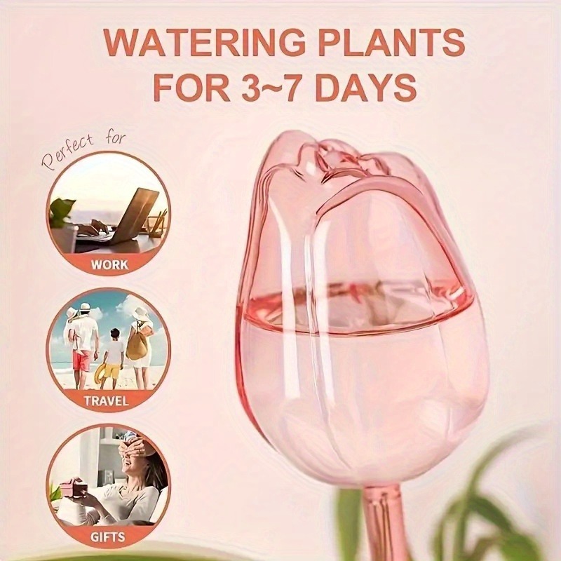 AliExpress Pink Tulip Automatic Plant Watering Balls, view 4