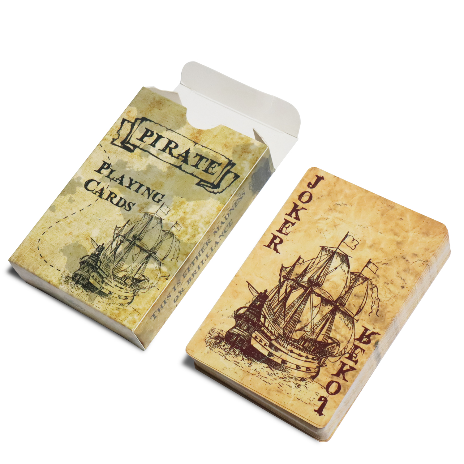 AliExpress Pirate King Playing Cards Vintage Stype Bridge Card Deck 60x90mm Poker Board Game Cartes