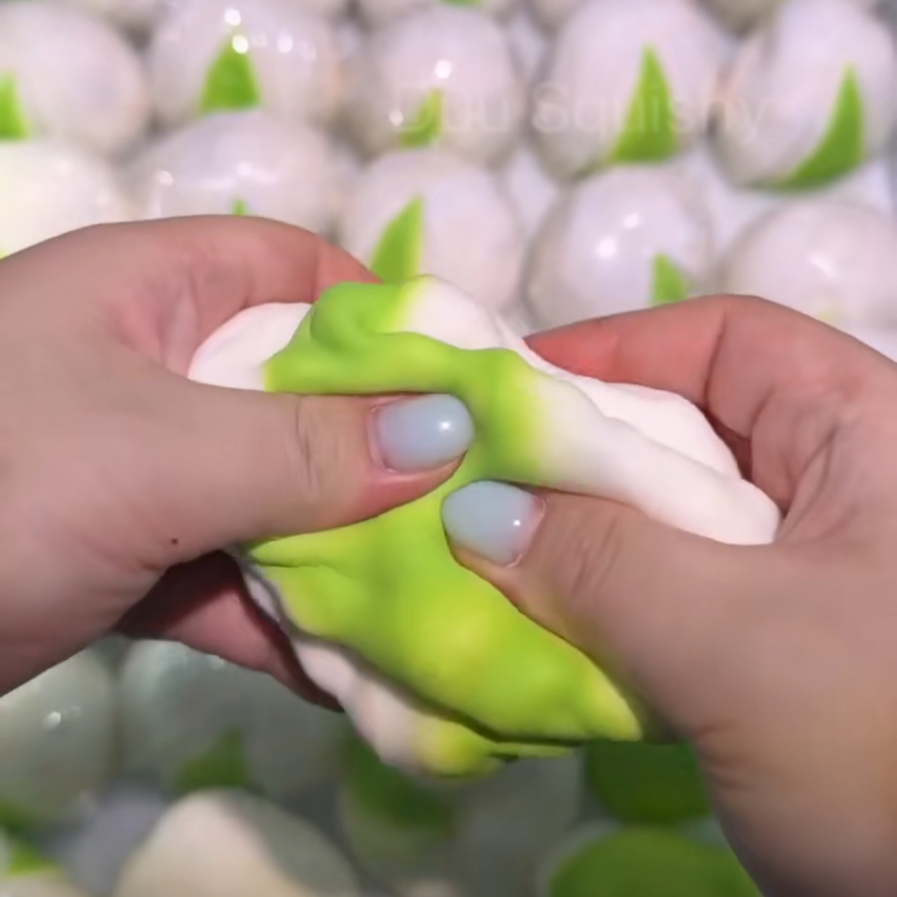 AliExpress Pistachio Squishy Stress Ball Fidget Toy Crunchy Squeeze Toy Round Blocks Filled ASMR Anti Stress Release Hand Relax Gift Toy, view 4
