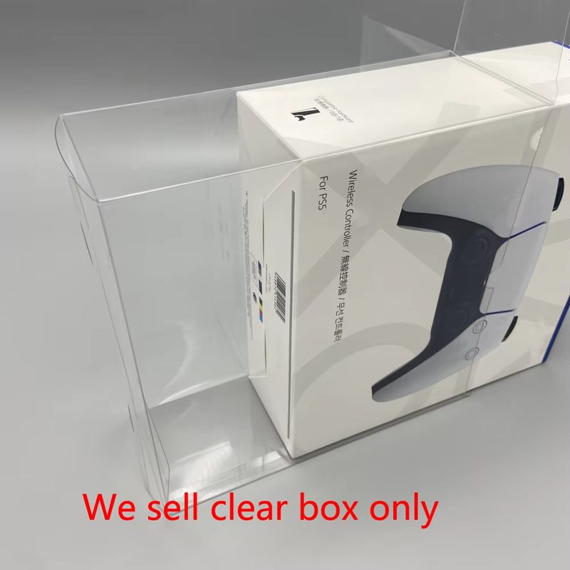 AliExpress Plastic Clear Box PET Transparent Display Case for PS5 DualSense Game Controller Storage Collection Box Protective Box
