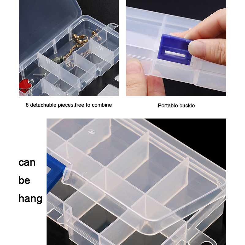 AliExpress Clear Plastic Jewelry and Bead Organizer Box, view 4