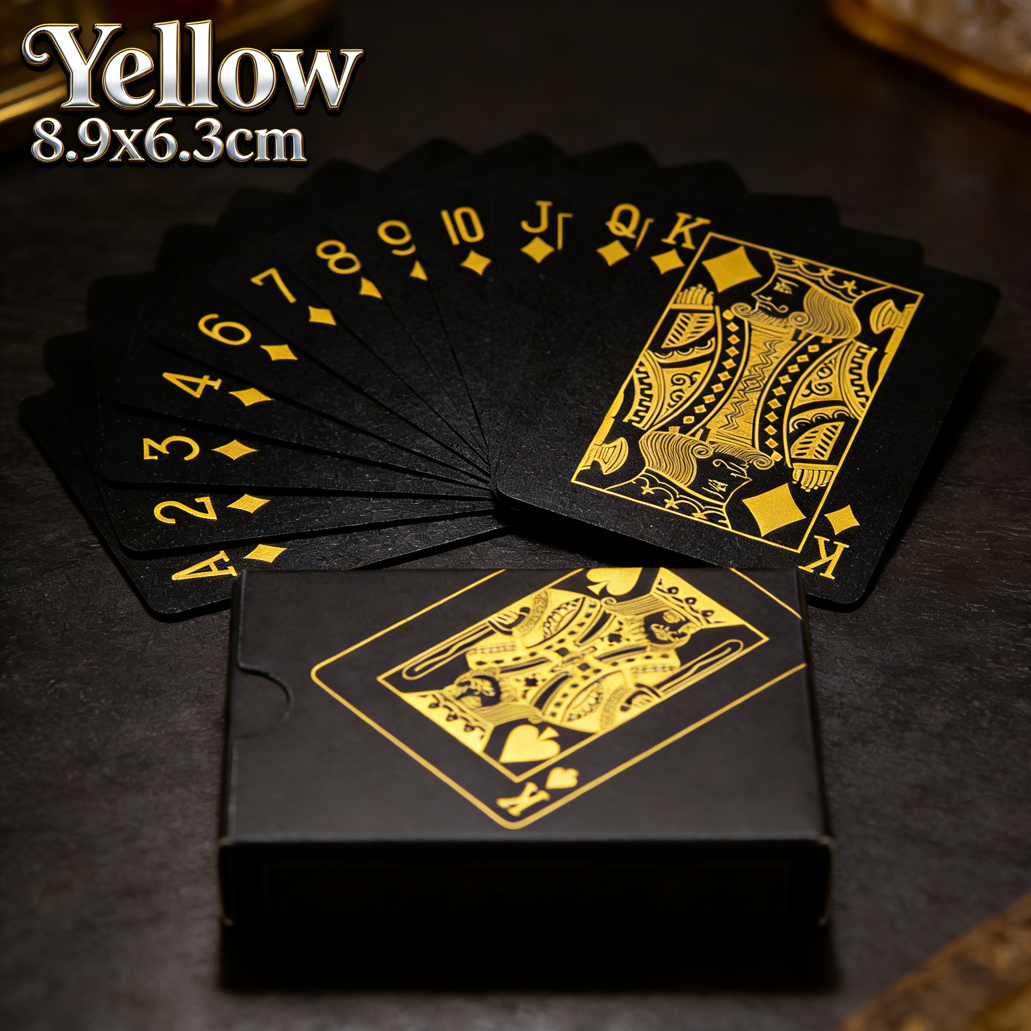 AliExpress Playing Cards Game Poker Cards Board Child Kid Toy Waterproof Plastic PVC Black Blue Red Yellow Green Deck Card High-End Classy, view 3