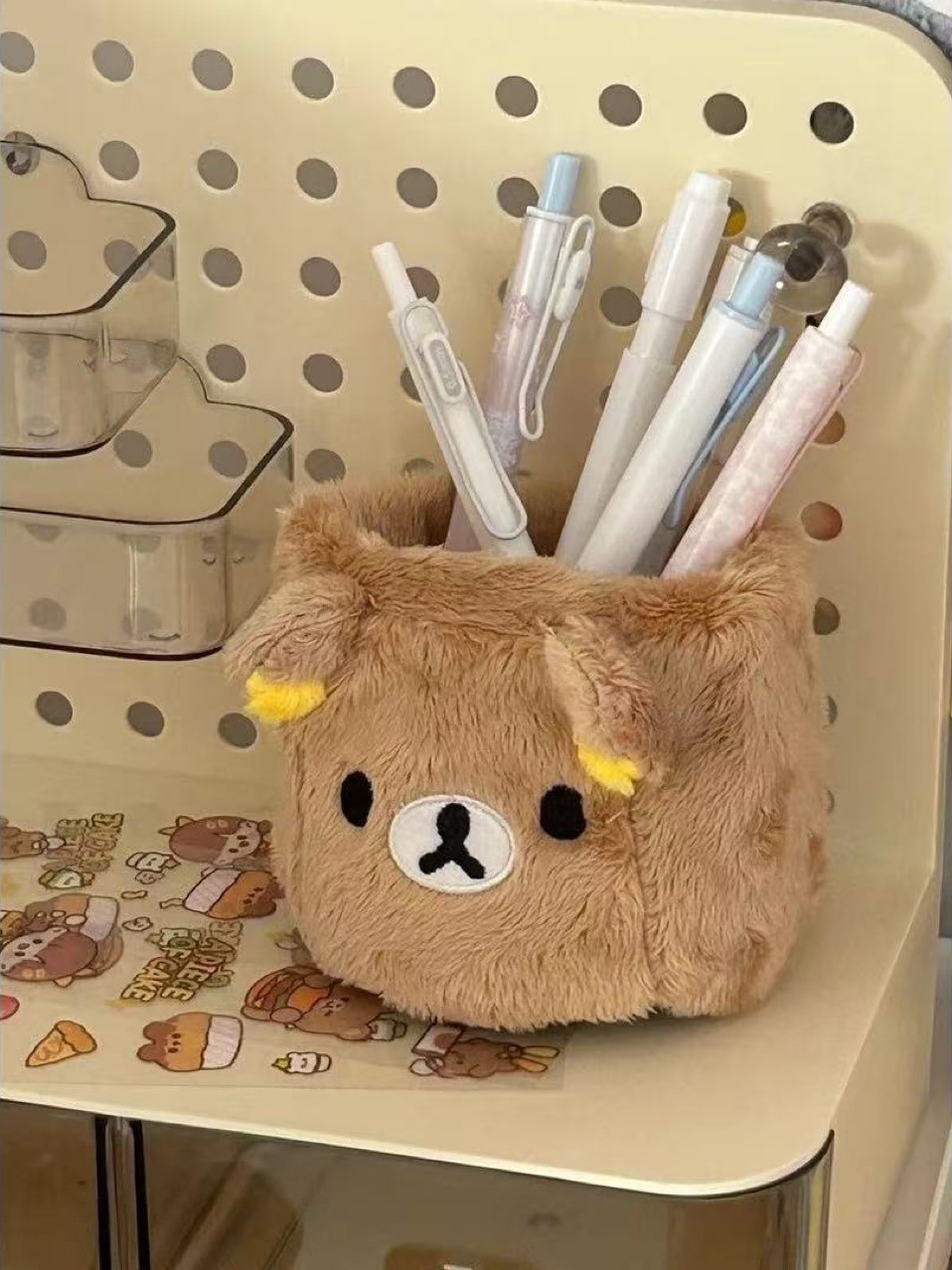 AliExpress Kawaii Plush Pencil Holder and Desk Organizer, view 5