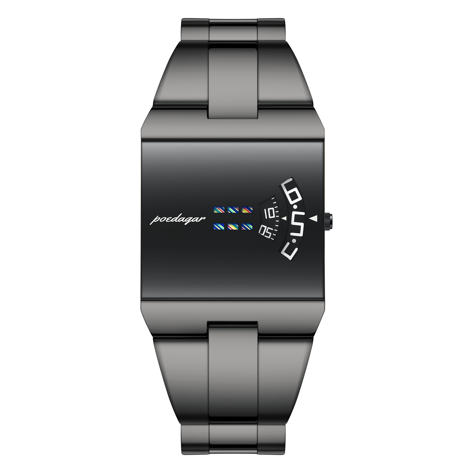 AliExpress POEDAGAR Men's Stainless Steel Quartz Watch, view 3