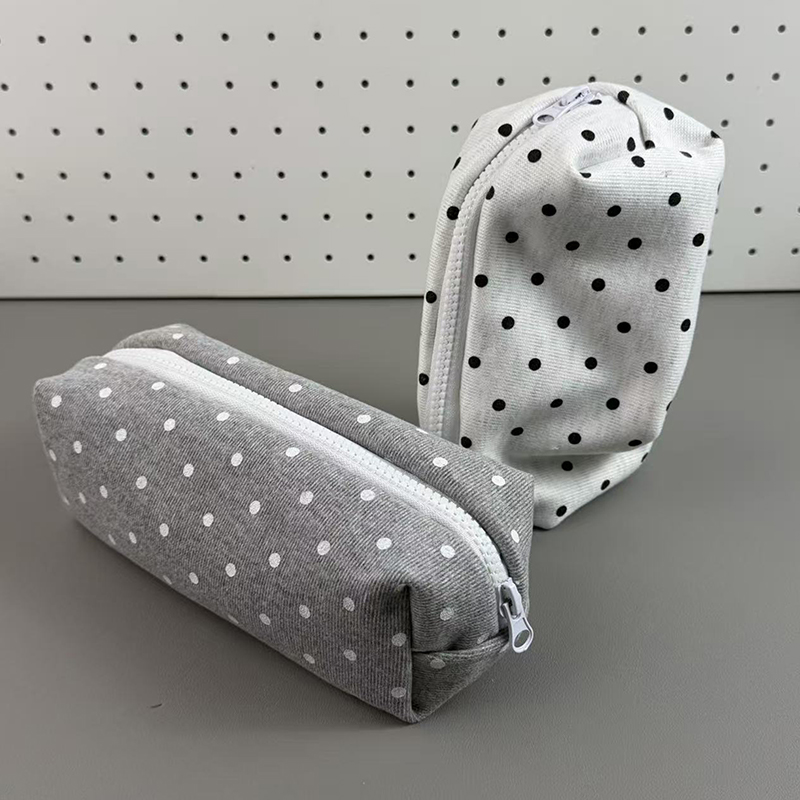 AliExpress Polka Dot Soft-Touch Pencil Case Pouch, view 5