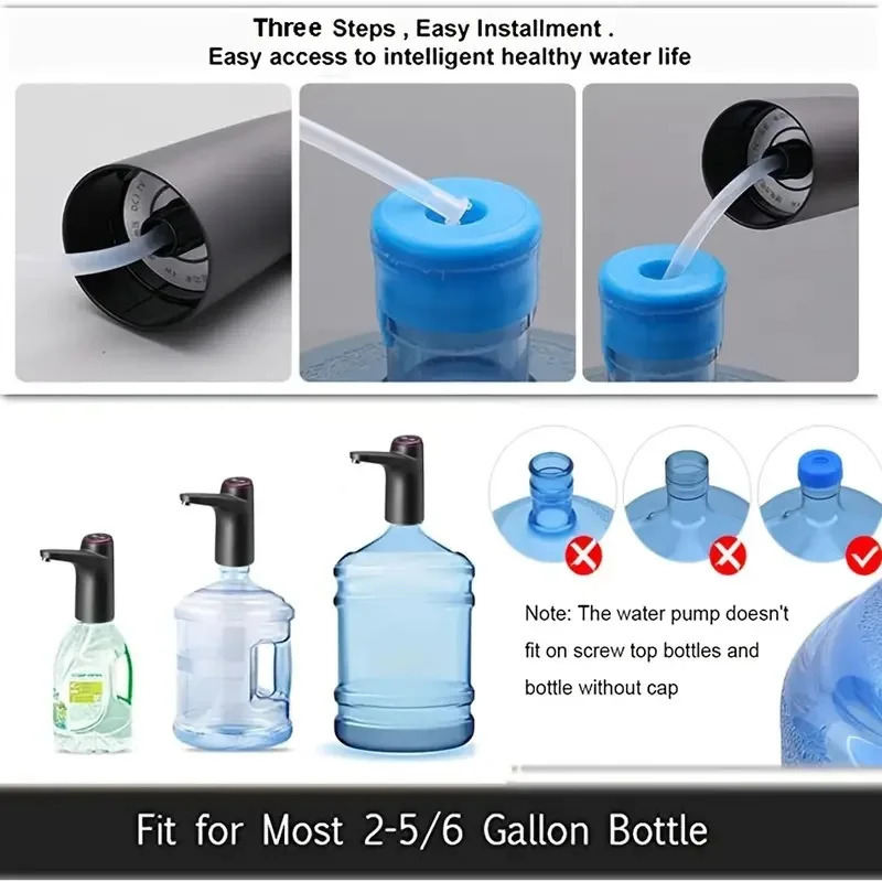 AliExpress Portable 5-gallon Water Dispenser with USB Charging-Automatic Electric Pump Suitable for Home, Office, and Outdoor Use, view 5