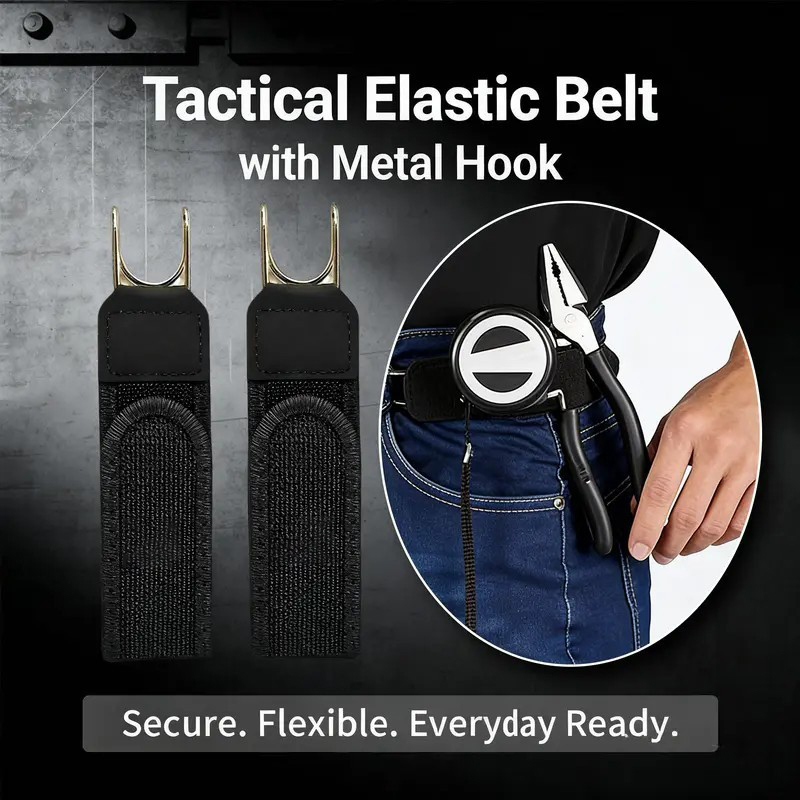 AliExpress Buckle-Free Elastic Belt with Metal Hook, view 2