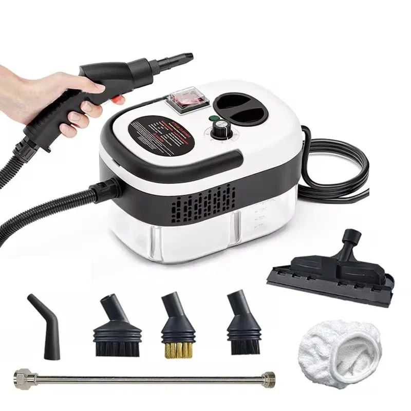 AliExpress Portable Handheld Steam Cleaner with Brush Heads, view 2