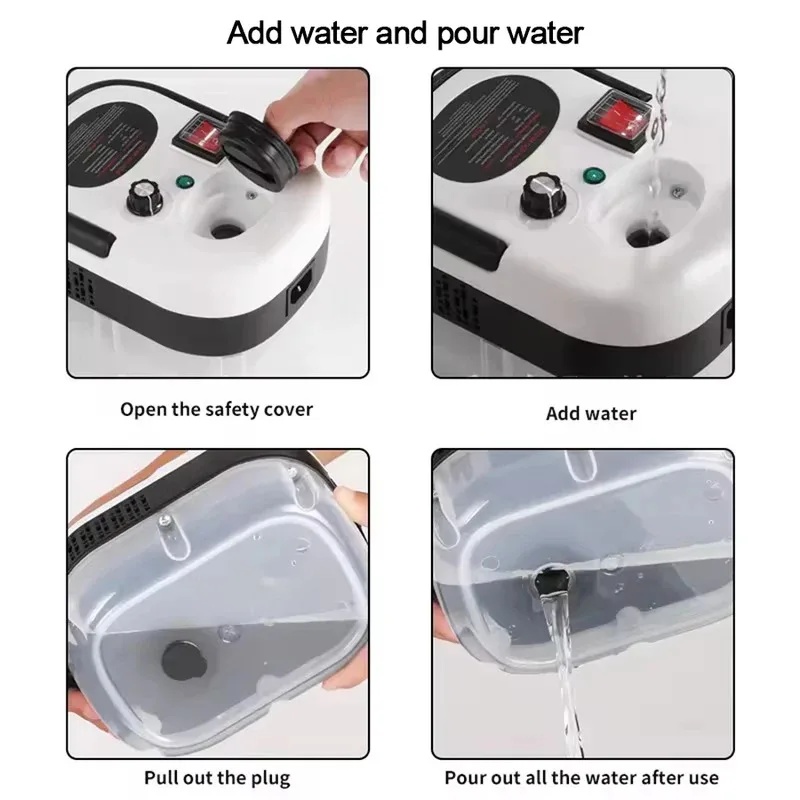 AliExpress Portable Handheld Steam Cleaner with Brush Heads, view 4