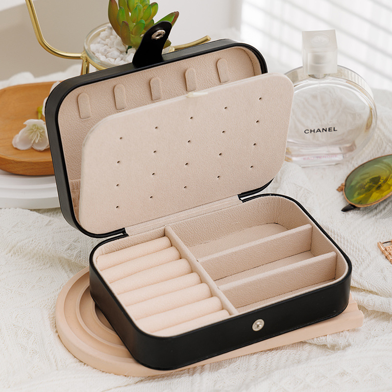 AliExpress Portable Leather-Style Travel Jewelry Case, view 5