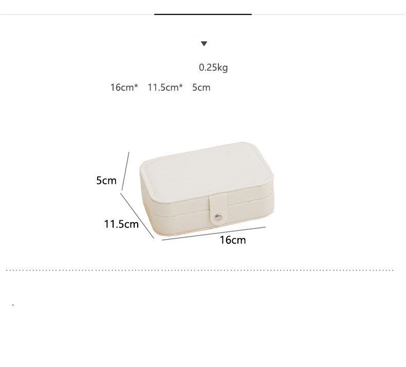 AliExpress Portable Leather-Style Travel Jewelry Case, view 6